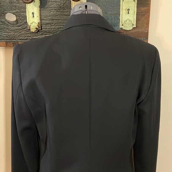 Cynthia Steffe Black Wool Blazer Size 14 - Picture 7 of 15